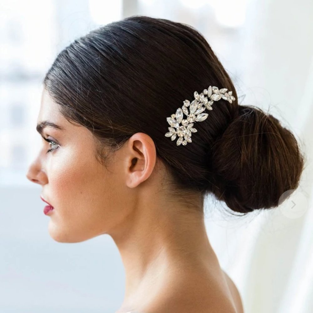 Brides & Hairpins - Cameo Comb - Gold Bridal Hair Comb